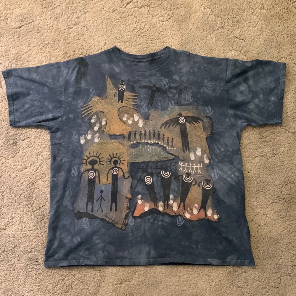 Vintage The Mountain 1999 Tye Dye Art Tee